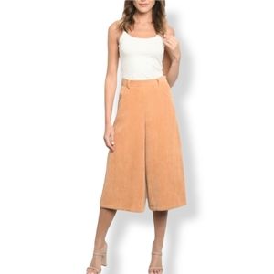 MISTY PEARL HI-RISRE RETRO CORDUROY GAUCHO  PANTS / CULOTTES  Sz L